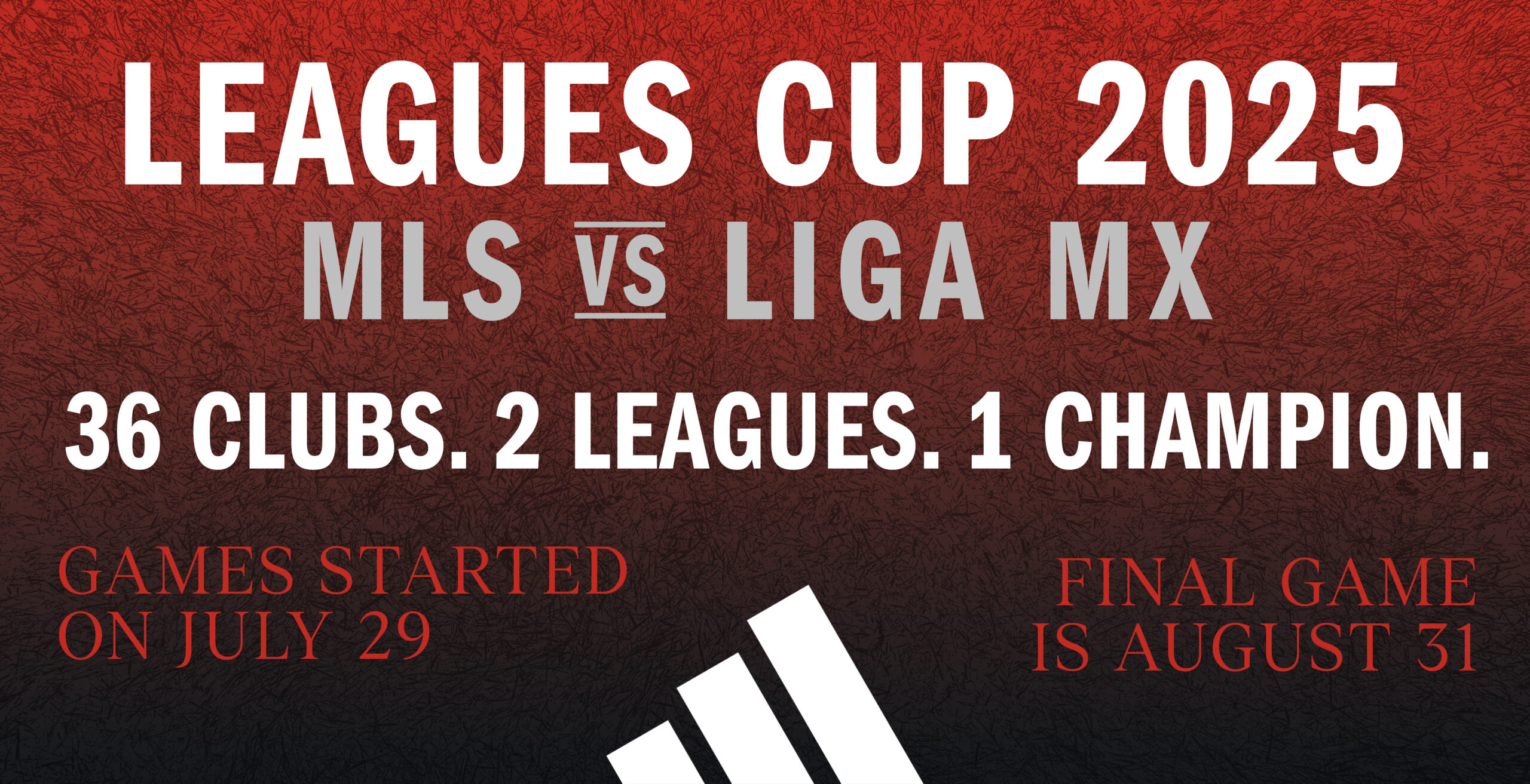 Leagues Cup 2025 started July 29th and runs through August 31st. 18 selected clubs from MLS play a tournament against all 18 clubs in Liga MX.