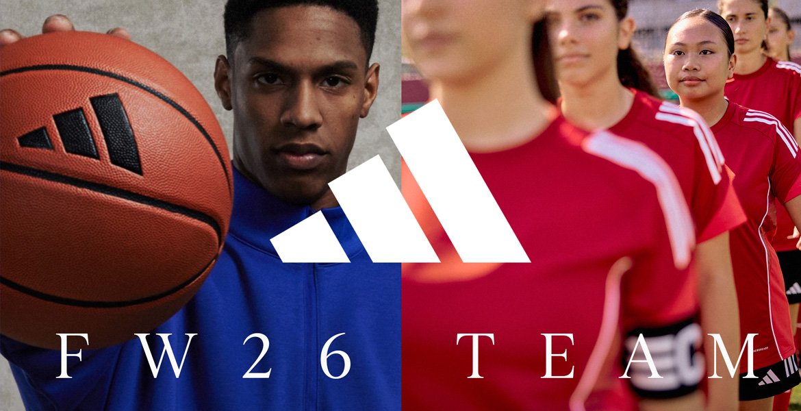 Basketball athlete holding a basketball and a line of soccer players in jerseys before a game.