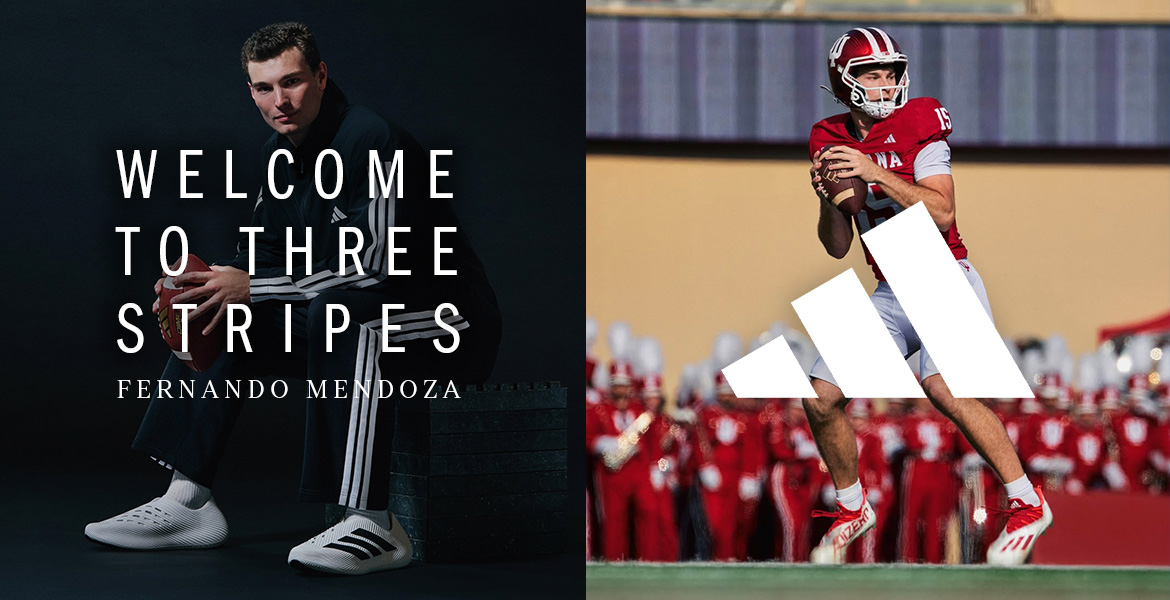Top college football quarterback, Fernando Mendoza, announces new NIL deal with adidas. Welcome to three stripes!